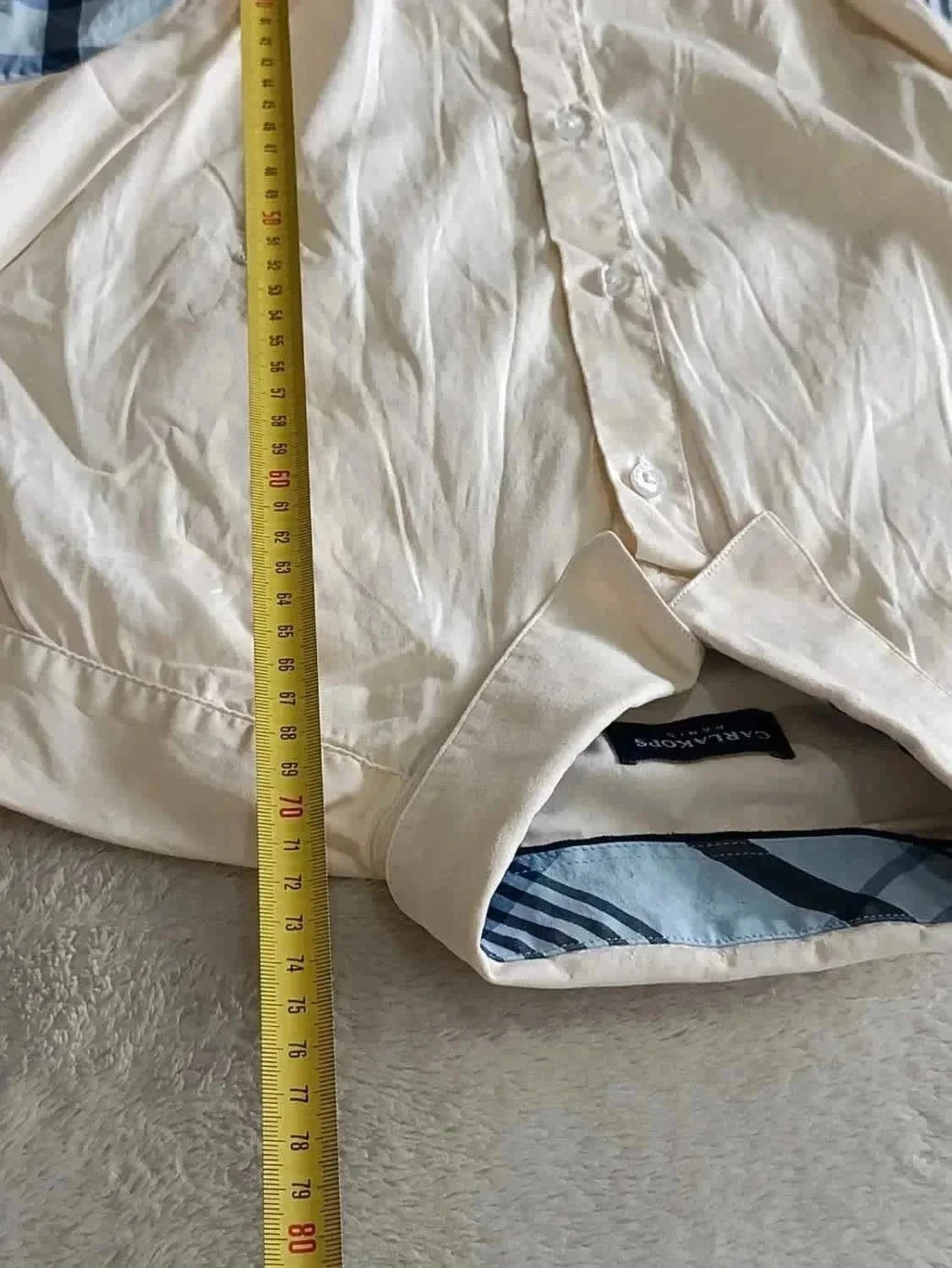 Camisa Carla Kops Paris off-white XXL – photo 12